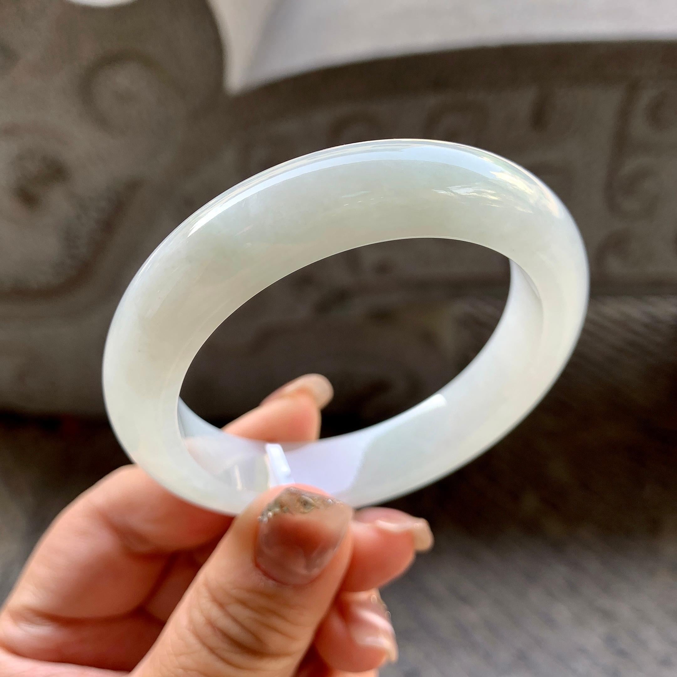 糯种无色平安镯（51.5mm）（yc296334）