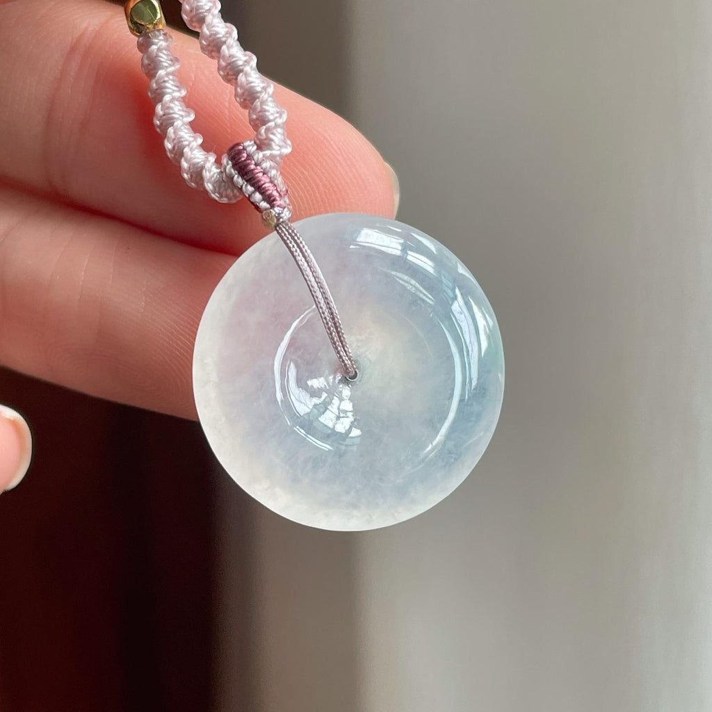 冰种无色翡翠平安扣（yc257281）