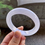 细糯种淡紫罗兰平安镯（55.2mm）（yc199556）