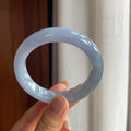 糯冰紫罗兰翡翠平安镯(53.5mm)（yc423150）