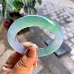 冰种春彩平安镯（53.6mm）（yc292636）