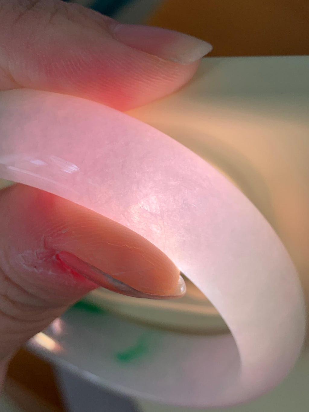 细糯种飘阳绿宽版轮胎手镯（58mm）（yc253747）