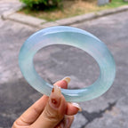 糯冰种晴水圆条手镯（57.2mm）（yc257673）