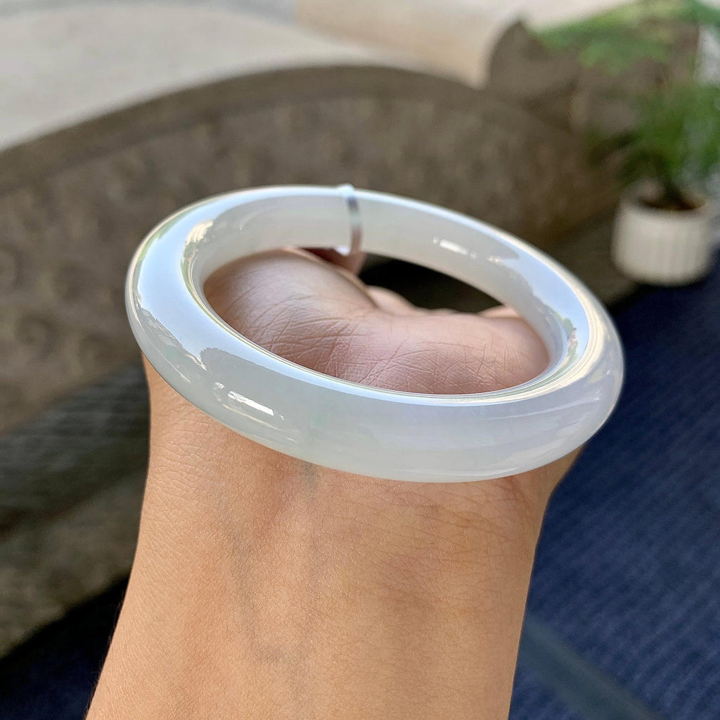 细糯种带底色圆条手镯（49.6mm）（yc249428）