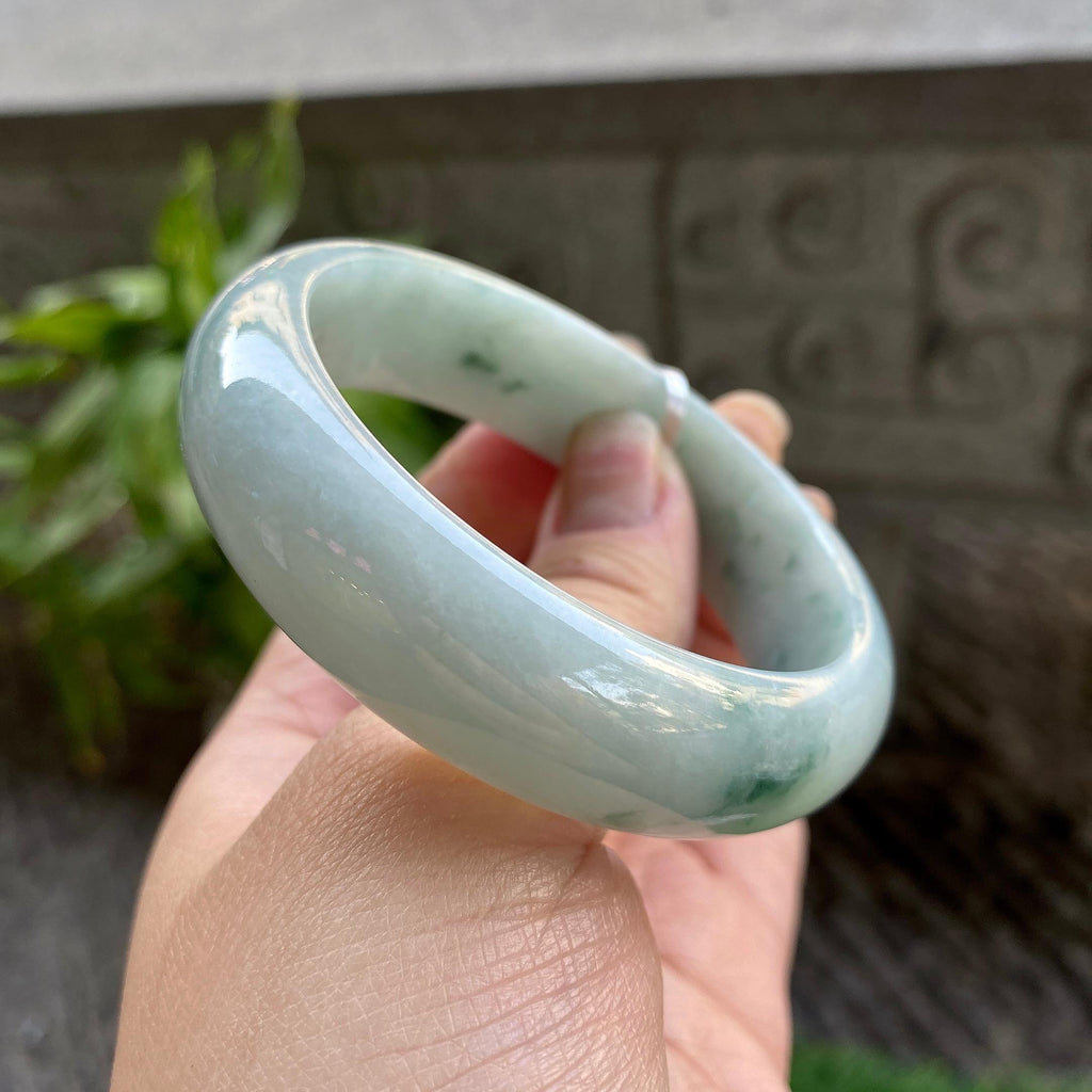 糯种飘花宽版轮胎手镯（56.4mm）（yc311871）