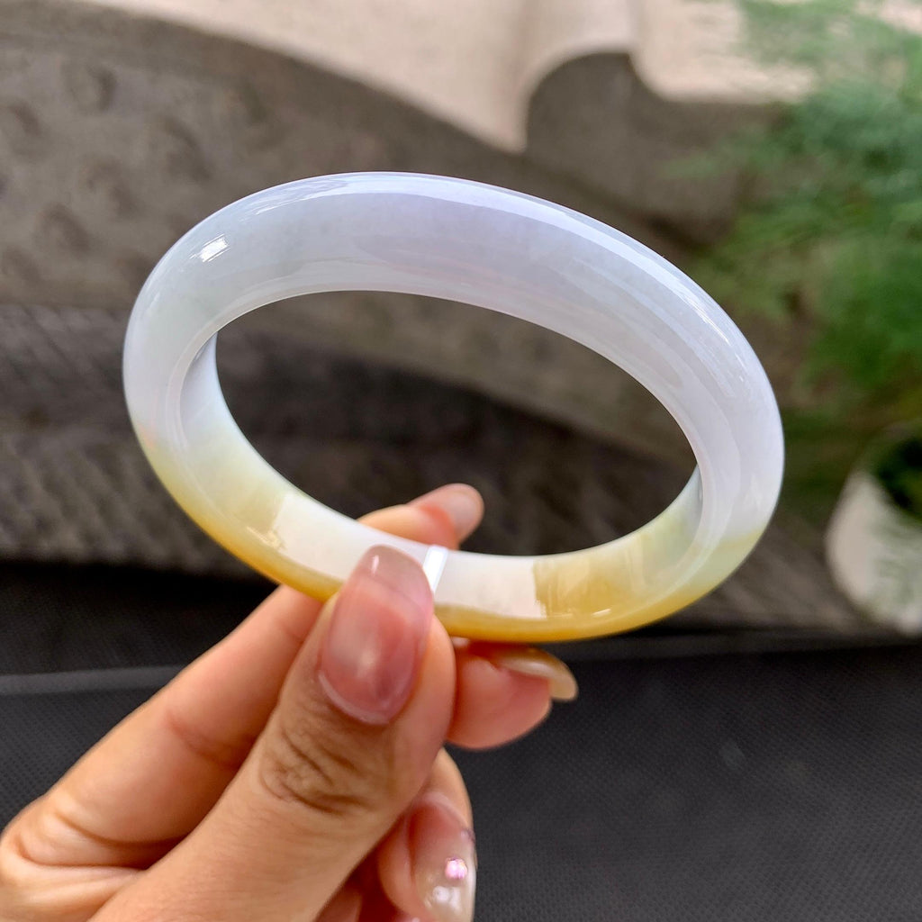 细糯种黄翡贵妃手镯（52.5mm）（yc288669）