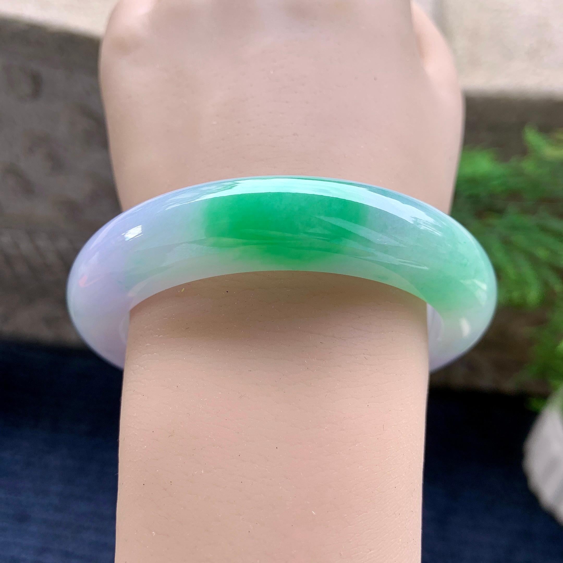 细糯种春彩平安镯（58mm）（yc253065）