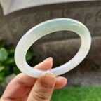 细糯种半山水圆条手镯（52.7mm）（yc304773）