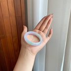 糯冰淡椿彩翡翠贵妃镯（51.3mm（yc279378）