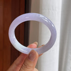 糯冰紫罗兰翡翠平安镯（55.7mm）（yc404787）