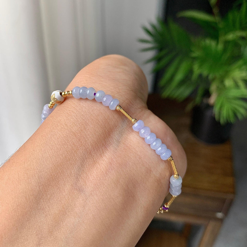 细糯种紫罗兰算盘珠手链（yc207250）