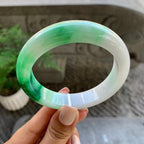 细糯种飘绿平安镯（59mm）