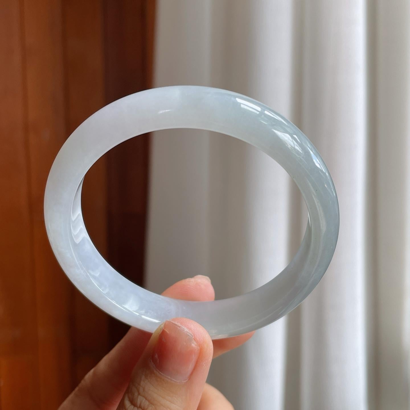 糯冰翡翠平安镯（58.5mm）（yc216047）