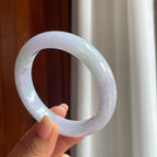 糯冰淡春彩翡翠平安镯（61mm）（yc396257）