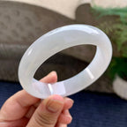 细糯种无色宽版轮胎手镯（58mm）（yc233898）