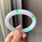 细糯种飘绿贵妃手镯（56mm）（yc200609）