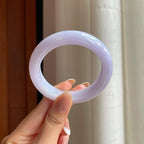 糯冰紫罗兰翡翠平安镯（53.8mm)（yc381220）