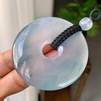 冰种飘花平安扣挂件（yc246708）