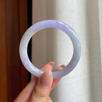 糯冰紫罗兰翡翠圆条手镯（52.2mm)（yc374794）