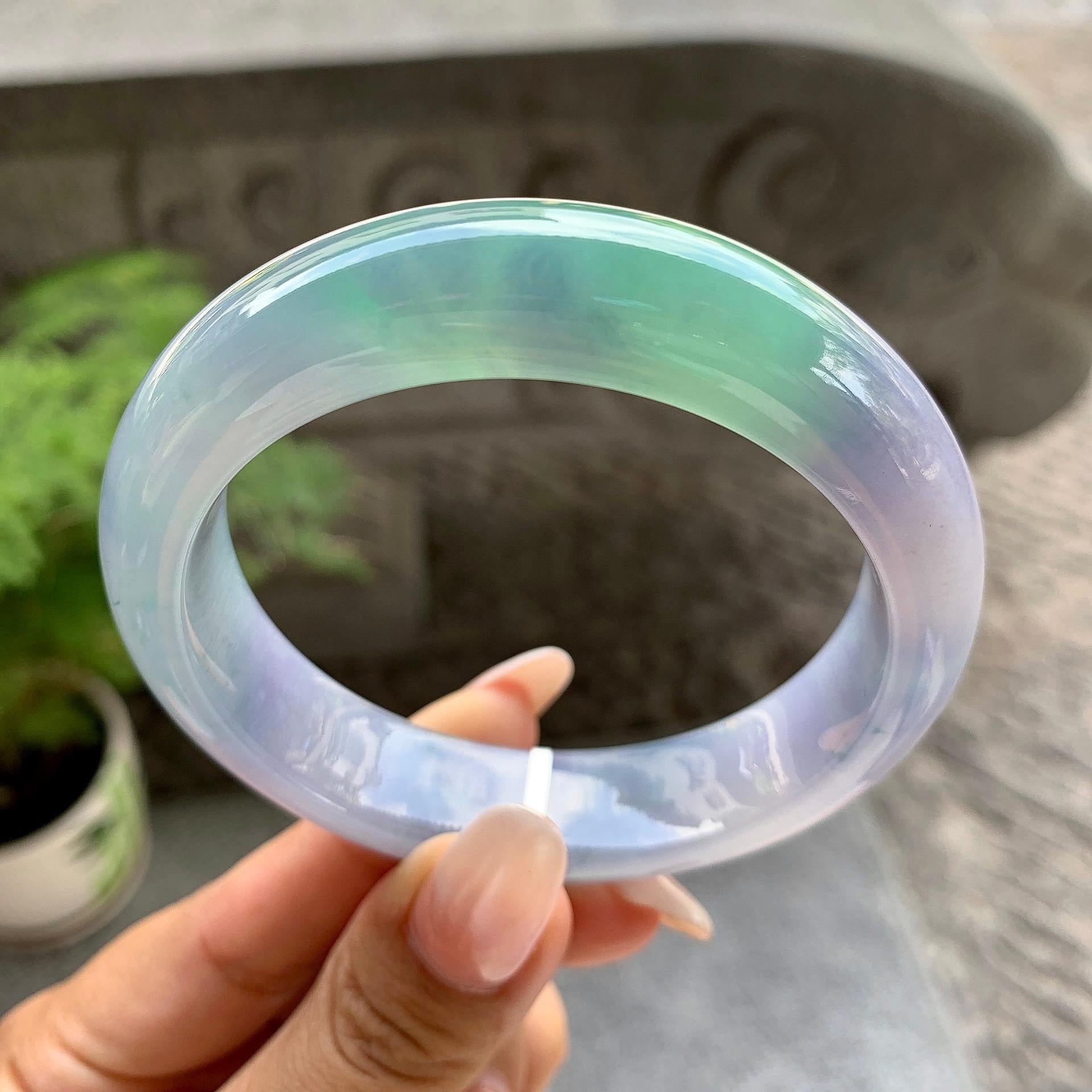 细糯种春彩平安镯（57.8mm）（yc195371）