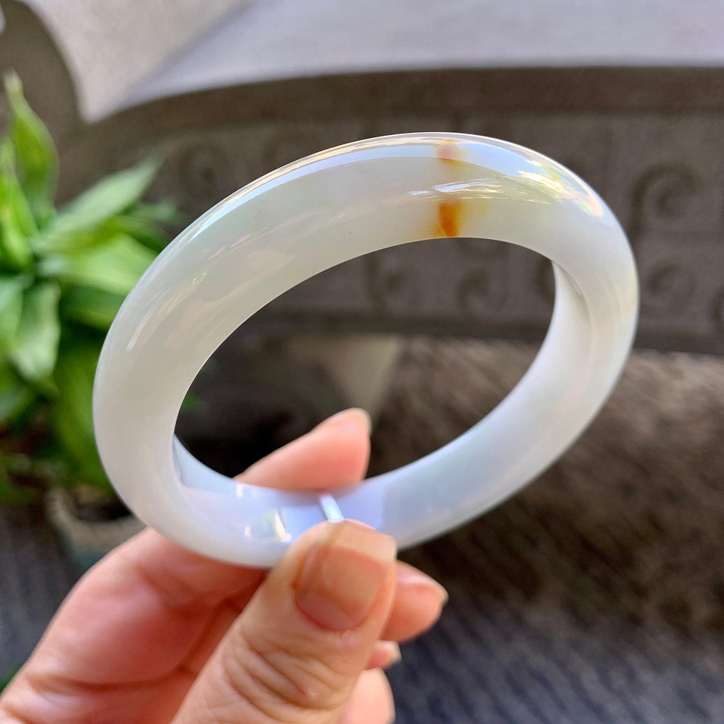 细糯种洒金平安镯（57.4mm）（yc308754）
