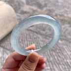 糯冰种淡晴底圆条手镯（53mm）（yc195914）