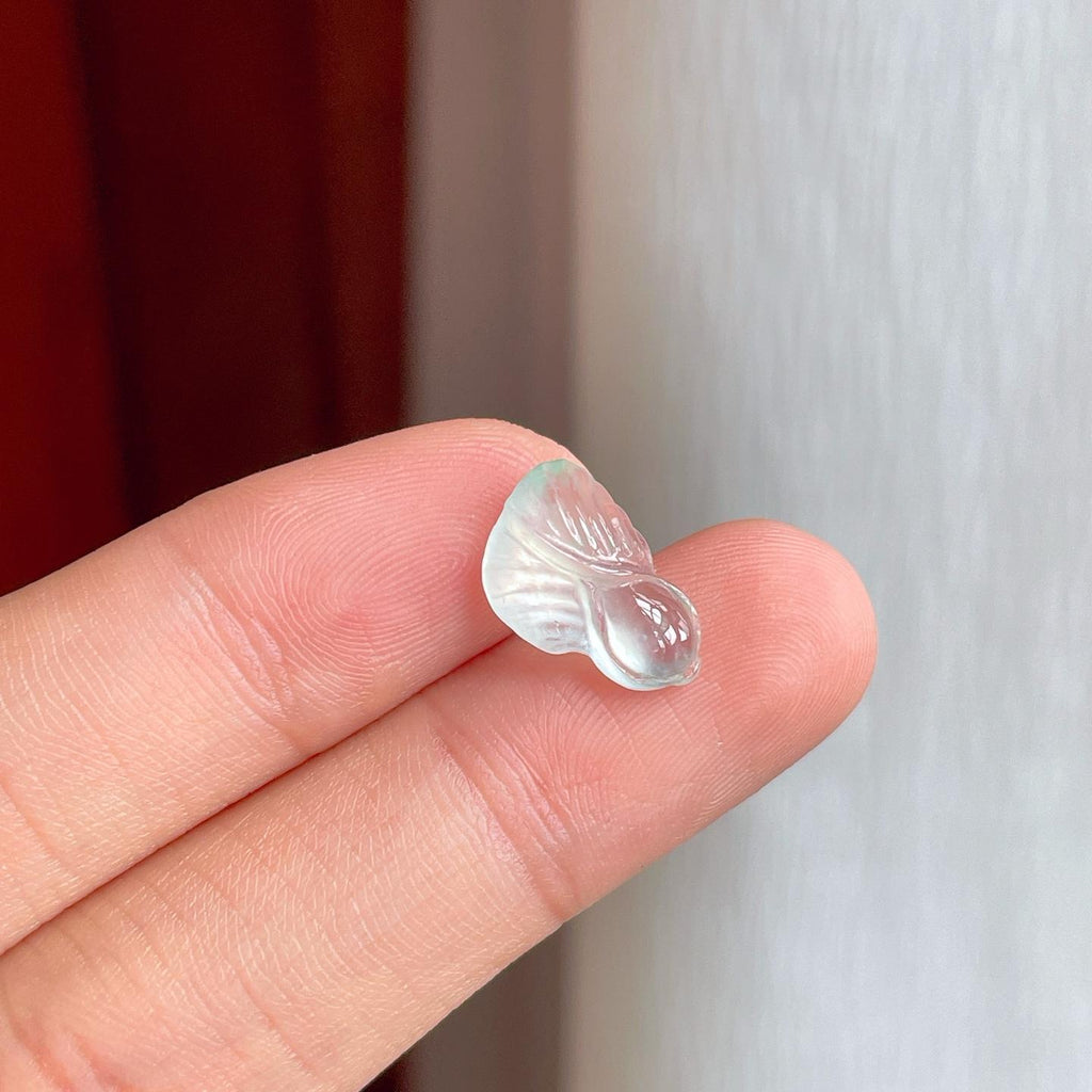 裸石冰玻种翡翠白菜（yc249134）