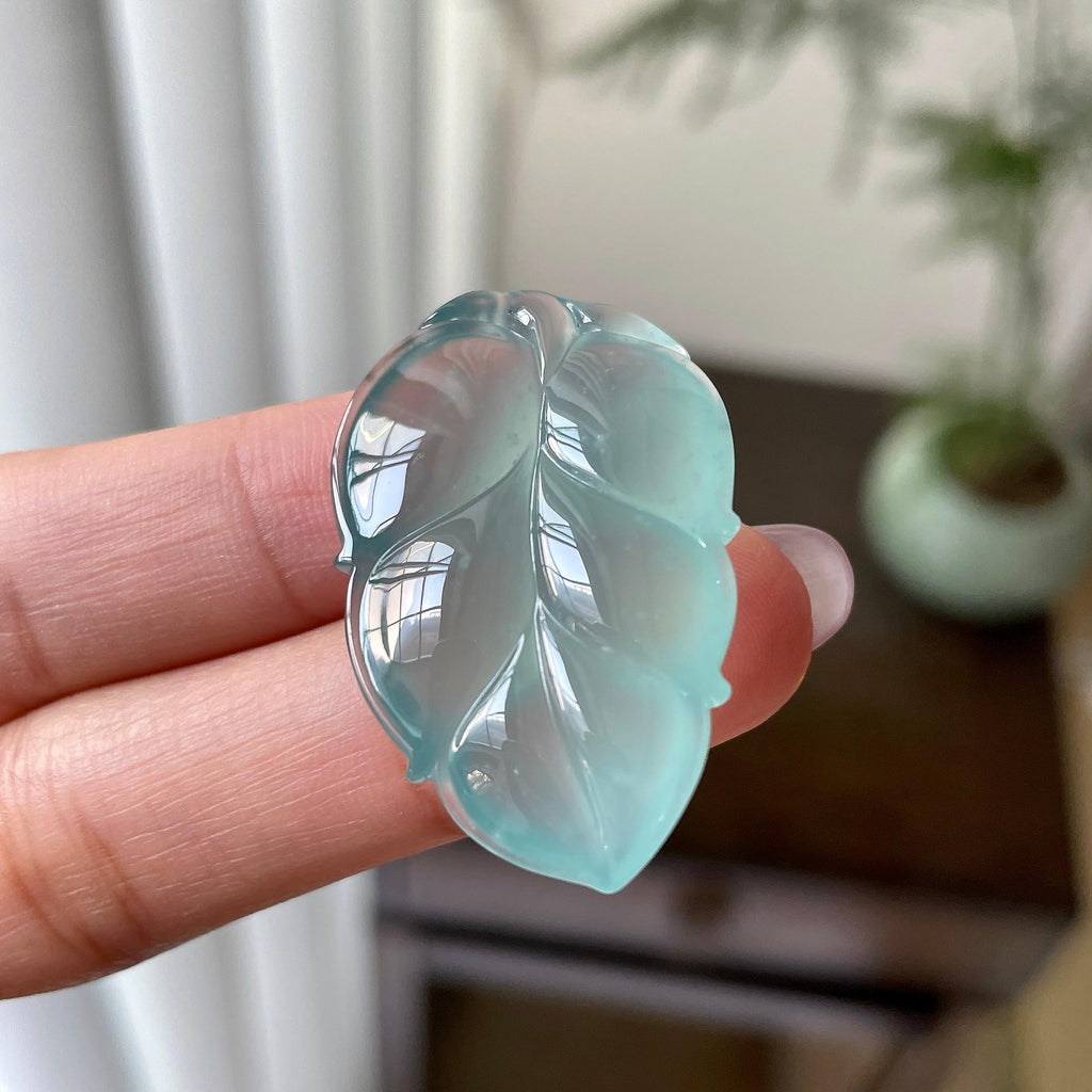 冰种晴水叶子裸石（yc312567）
