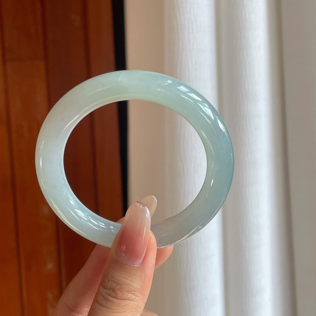 糯冰晴底翡翠圆条（54mm）（yc269673）