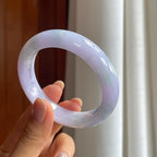 糯冰紫罗兰翡翠平安镯（54mm）（yc407494）
