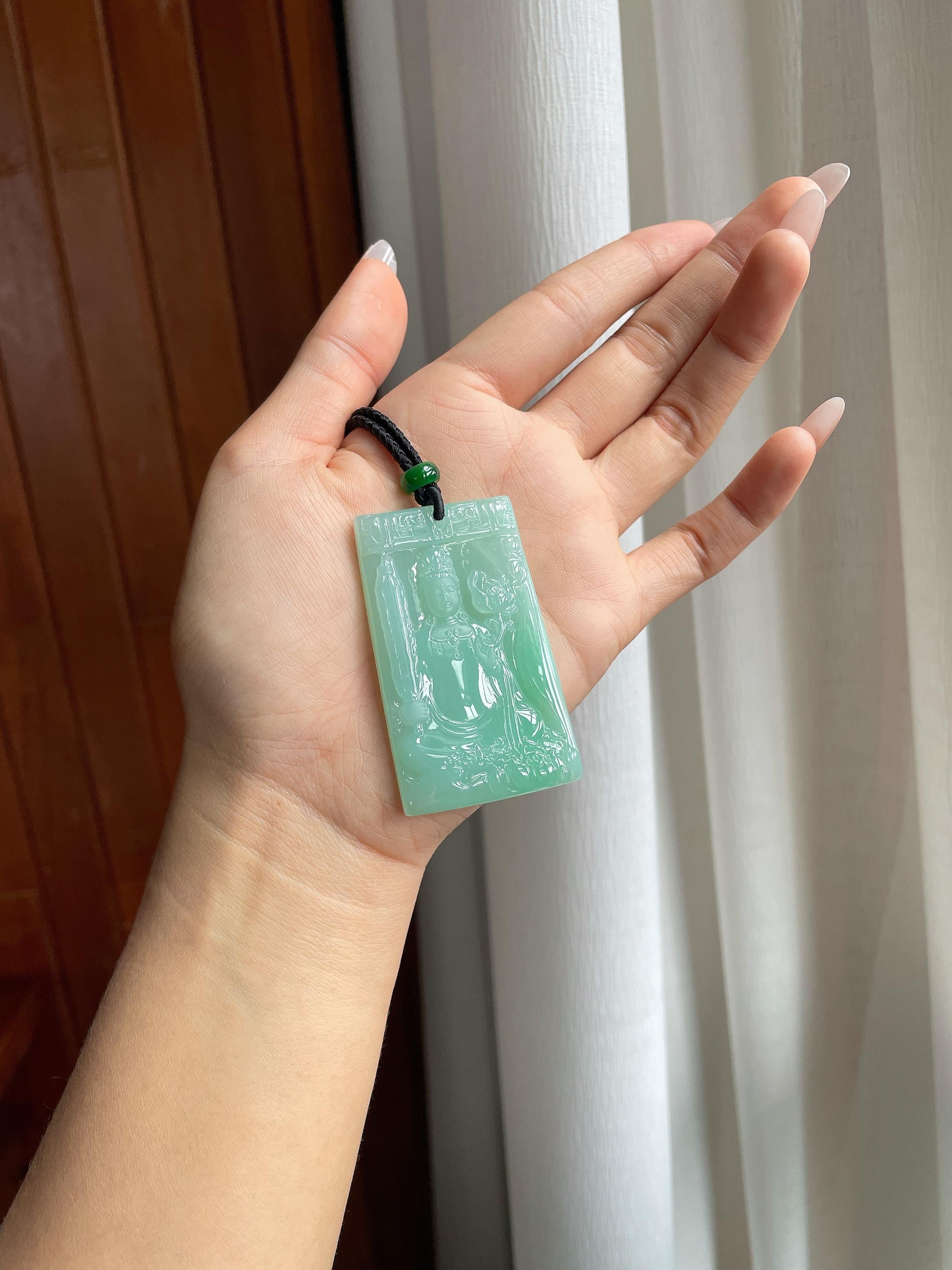 糯冰果绿翡翠虚空藏（yc303105）