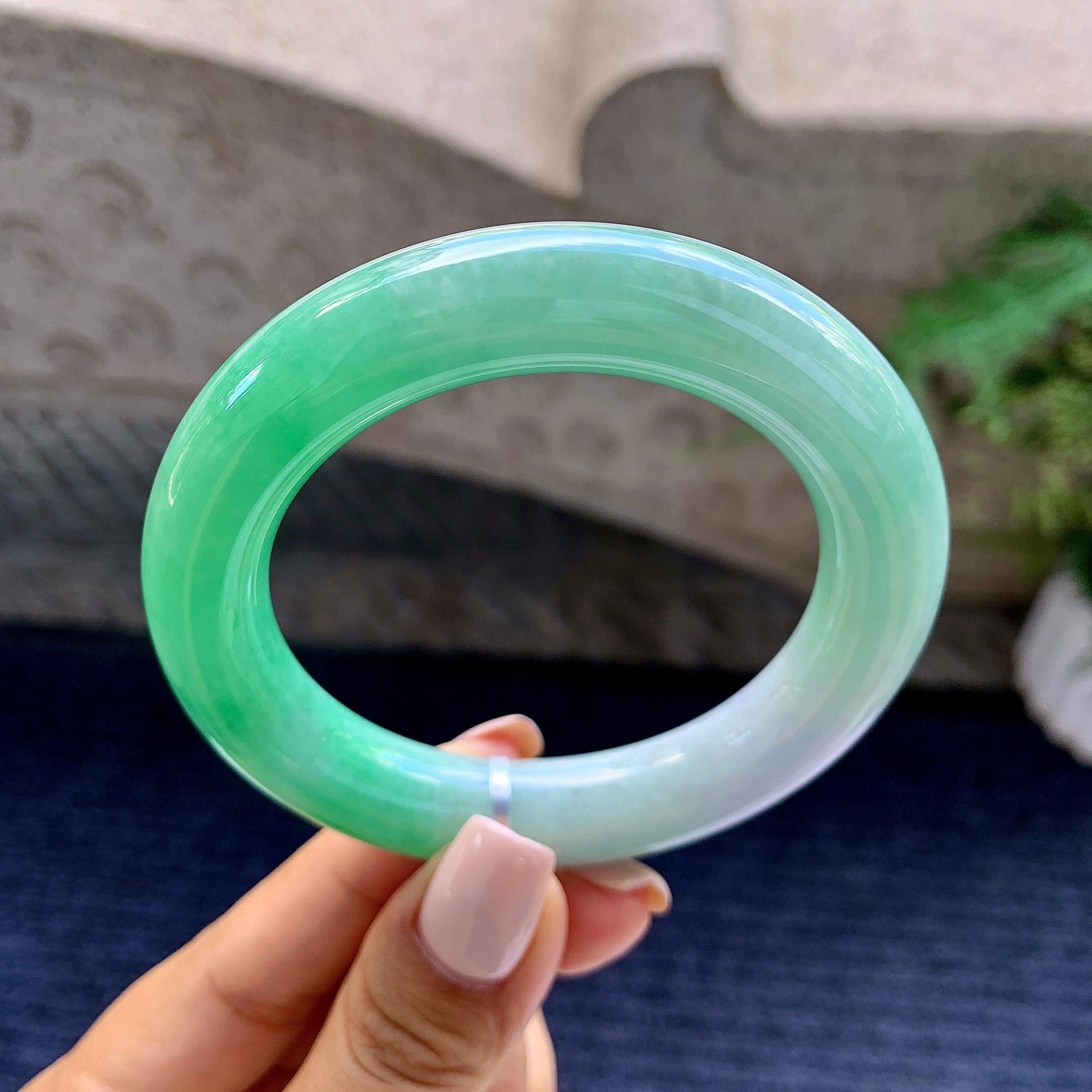 细糯种春彩圆条手镯（54.2mm）（yc223959）
