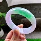 糯冰种春彩宽版轮胎手镯（58.6mm）（yc253000）