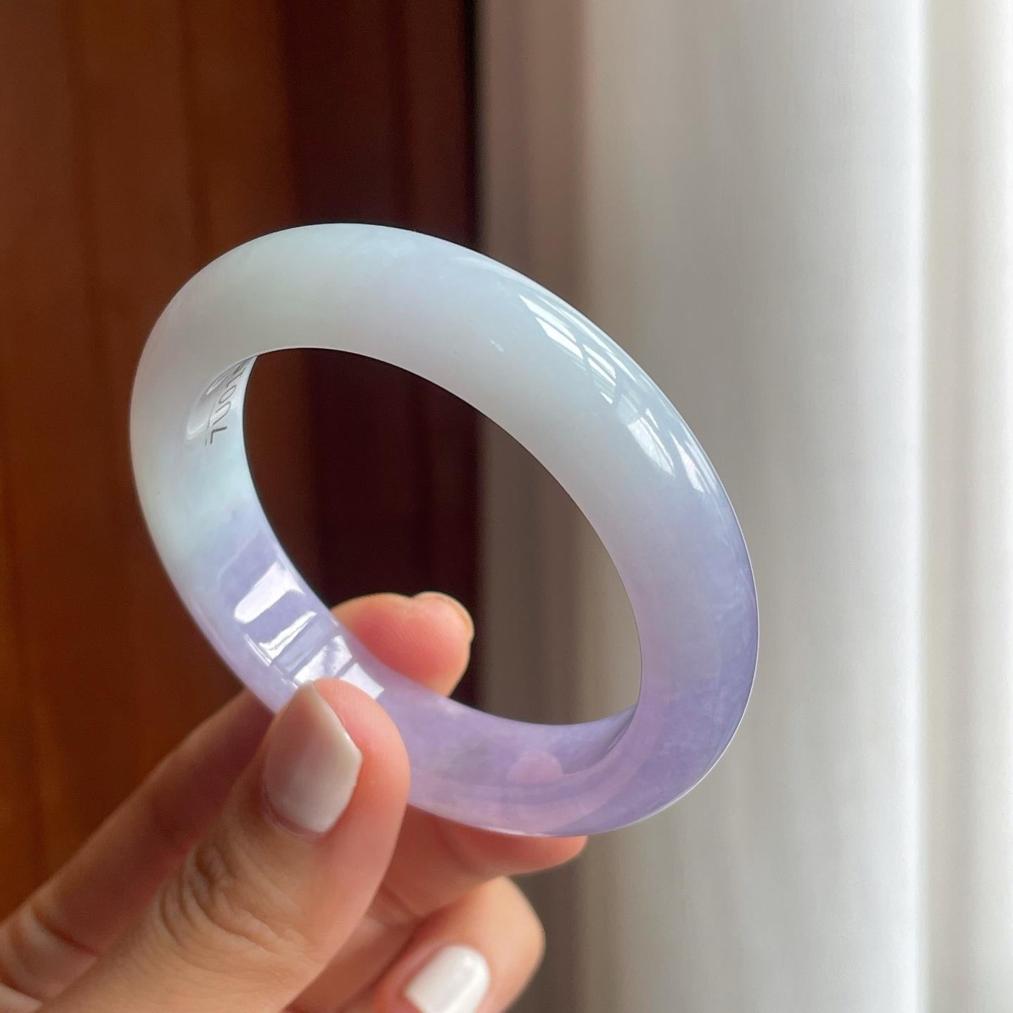 糯冰紫罗兰翡翠平安镯（50.3mm）（yc249156）