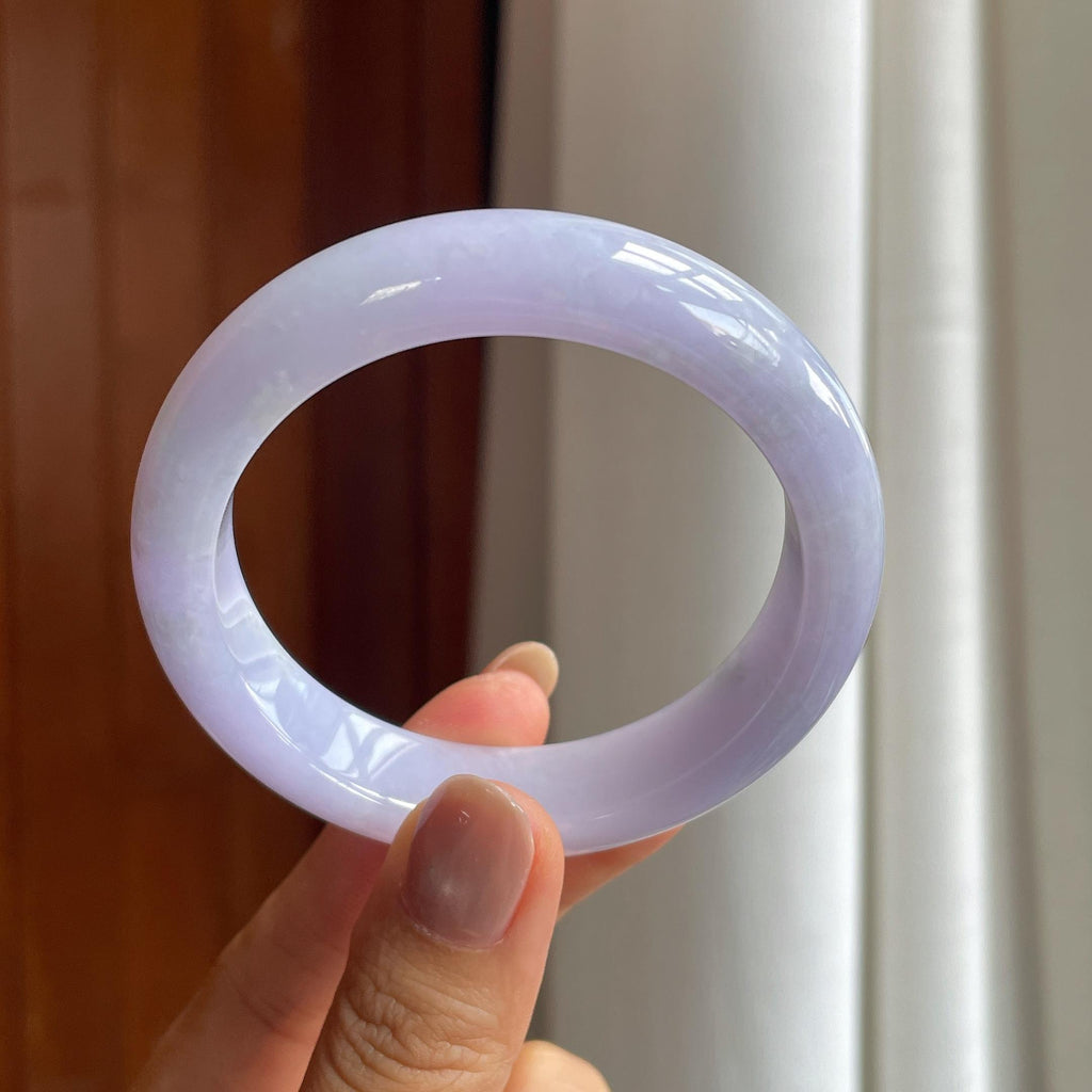 糯冰紫罗兰翡翠平安镯（54.5mm）（yc406236）