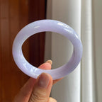 糯冰紫罗兰翡翠平安镯（54.5mm）（yc406236）