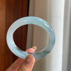 糯冰飘花翡翠平安镯（56.5mm）（yc415366）
