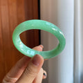 糯种果绿翡翠贵妃镯（53mm）（yc289585）