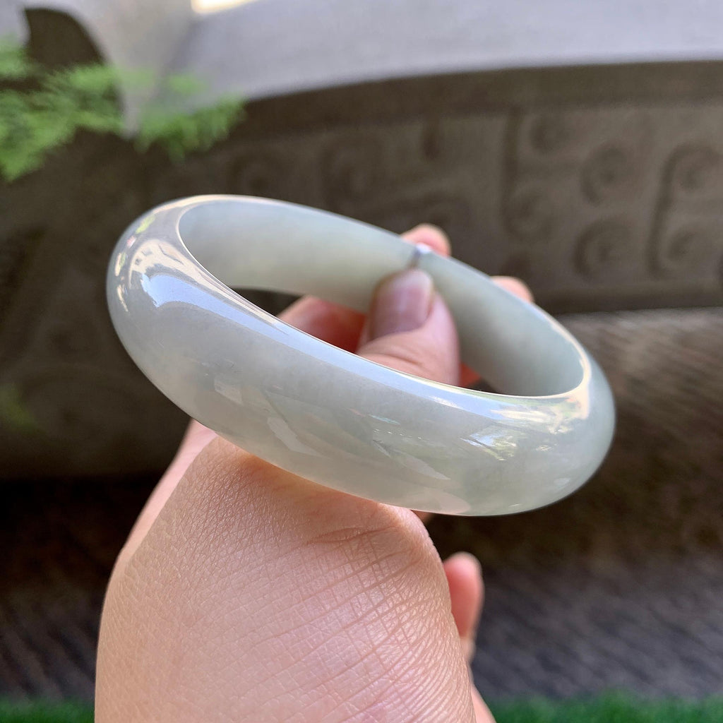 糯种淡晴底宽版轮胎手镯（59.3mm）（yc213144）