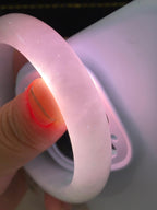 糯种飘翠绿平安镯（57.3mm）（yc213143）