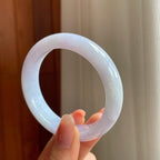 糯冰紫罗兰翡翠平安镯（54mm)（yc345413）