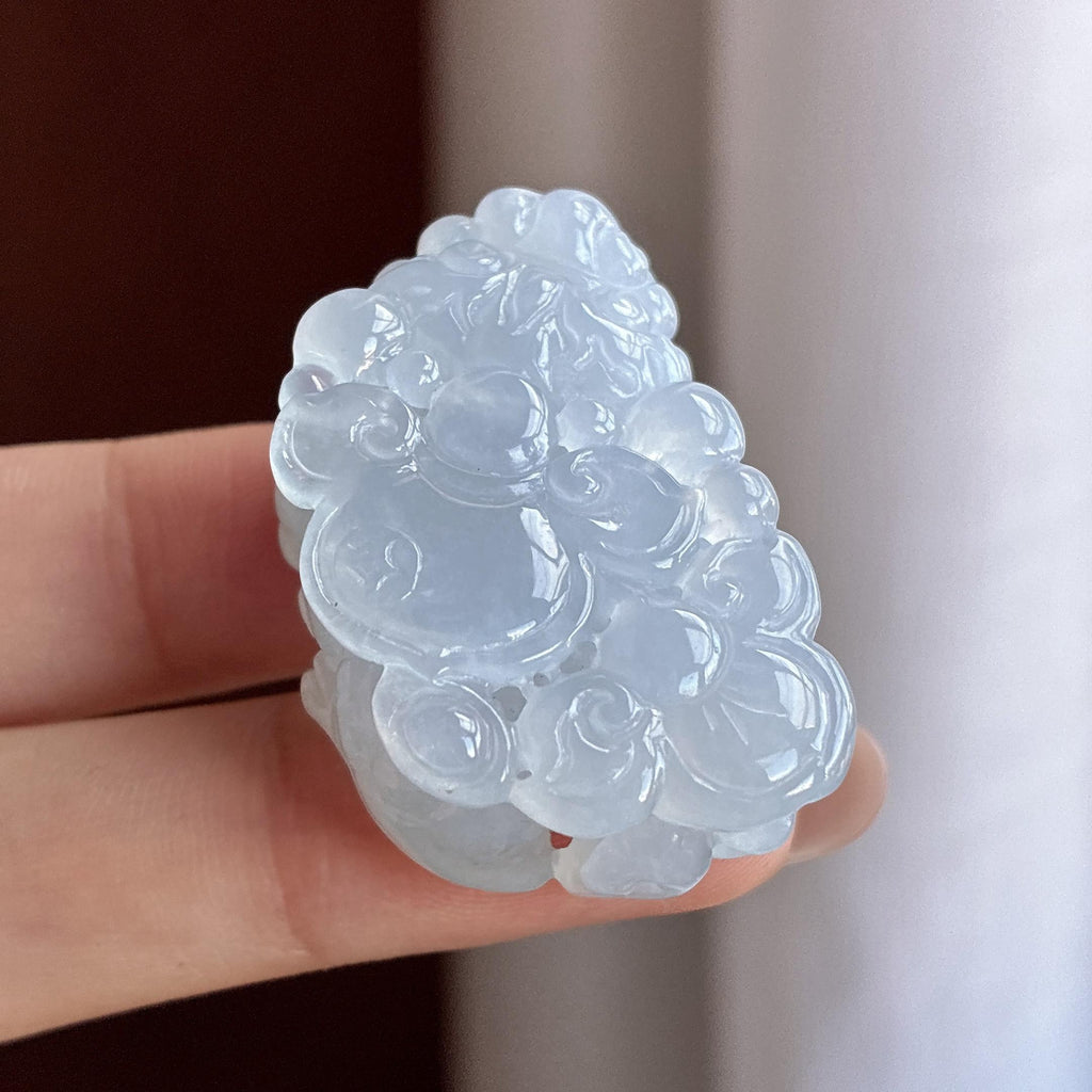 糯冰蓝底貔貅挂件（yc722830）