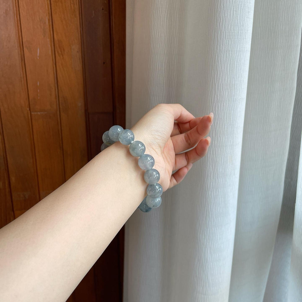 冰种乌鸡翡翠手串（yc278703）