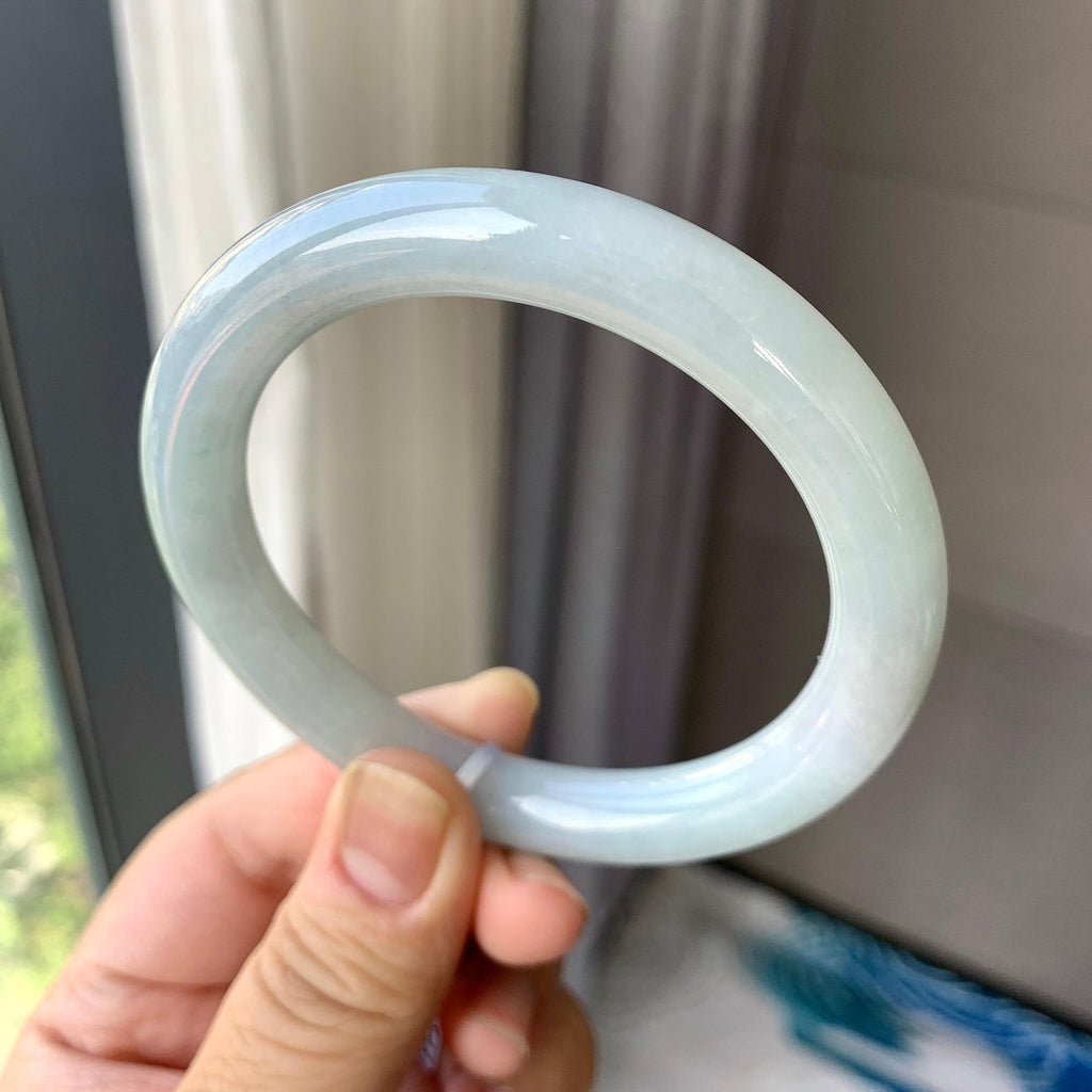 糯种淡晴底圆条手镯（58.2mm）（yc262789）