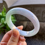 糯种飘绿平安镯（55.2mm）（yc308756）