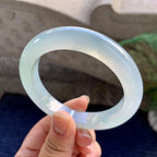 糯冰种淡晴底平安镯（59.8mm）（yc223267）