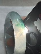 细糯种飘花平安镯（51.4mm）（yc229798）