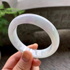糯种淡粉底平安镯（54.2mm）（yc202349）