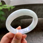 糯种淡粉底平安镯（54.2mm）（yc202349）