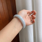 糯冰翡翠平安镯（58.7mm）（yc216049）